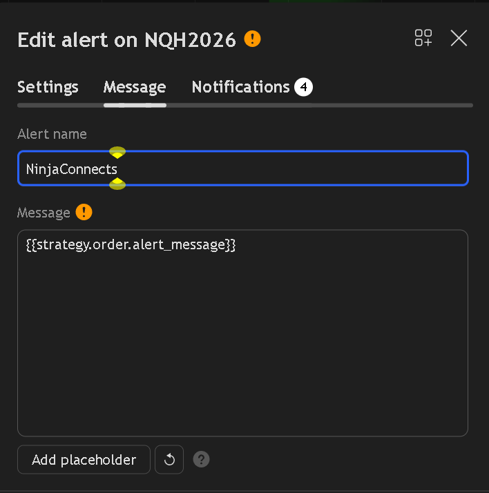 Message Tab