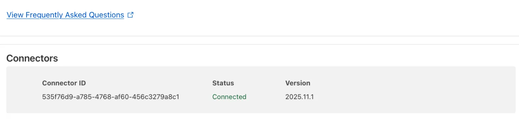 Connector Connected