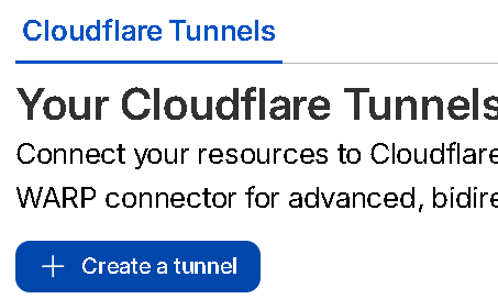 Create Tunnel